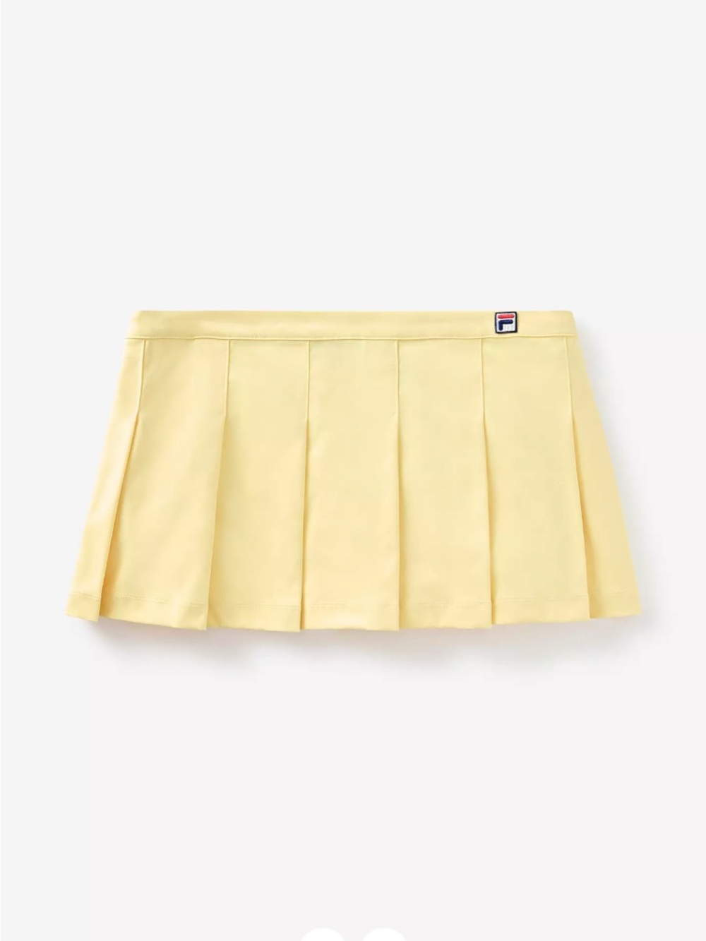 Fila x Hailey Bieber Pleated Skirt in Popcorn Yellow (NWT)